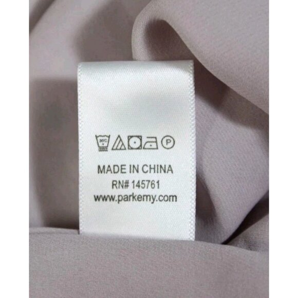 Parker Asymmetrical Ruffled Floral Print Dress Pink Size Large NWT $378 - Picture 9 of 12